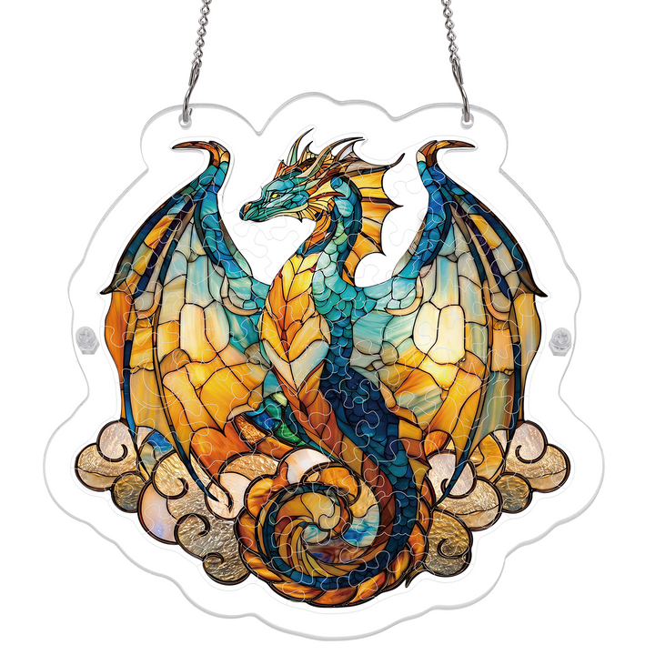 Oceanfire Dragon Light Suncatcher-Acrylic Window Art