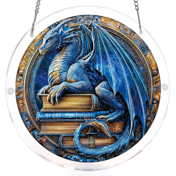 Dragon Realm Library Light Suncatcher-Acrylic Window Art