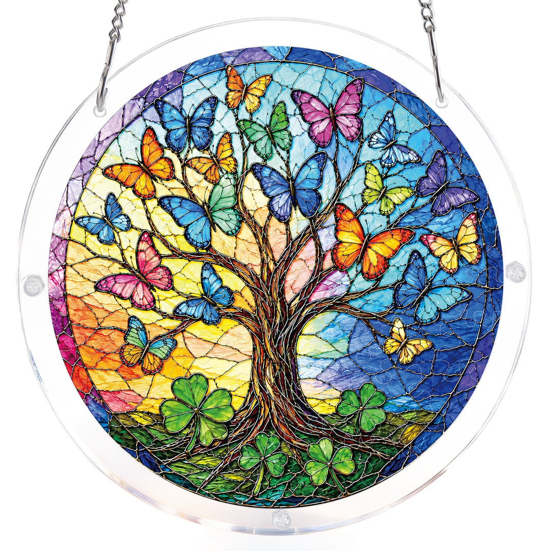 Butterfly Dream Tree Light Suncatcher-Acrylic Window Art