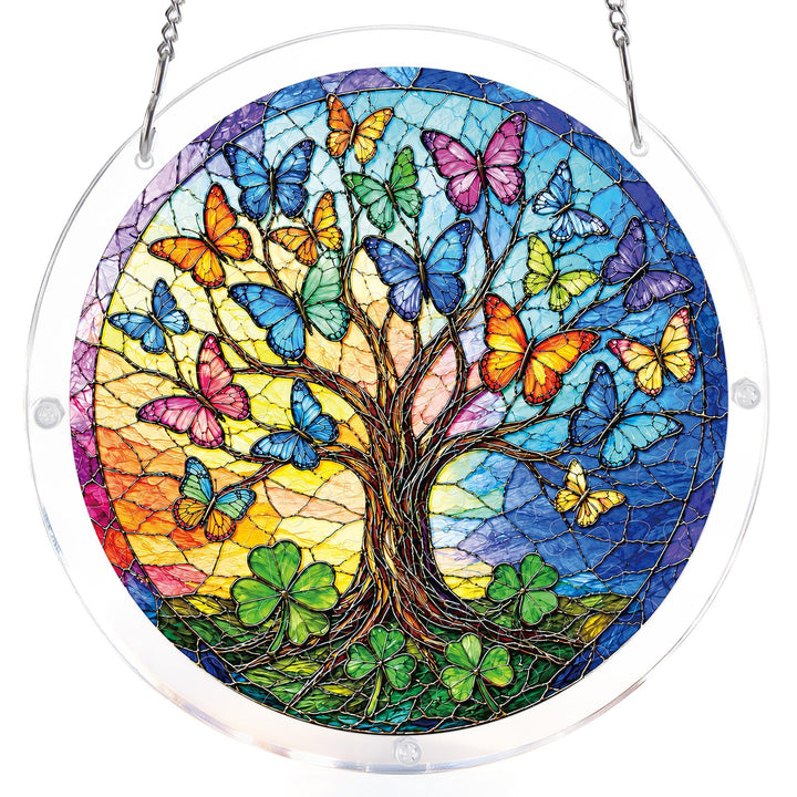 Butterfly Dream Tree Light Suncatcher-Acrylic Window Art