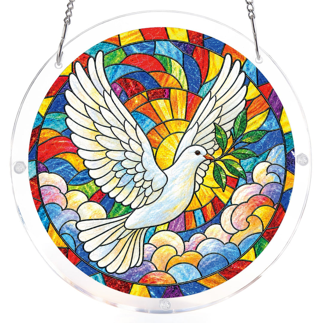 Dove of Dawn Light Suncatcher-Acrylic Window Art