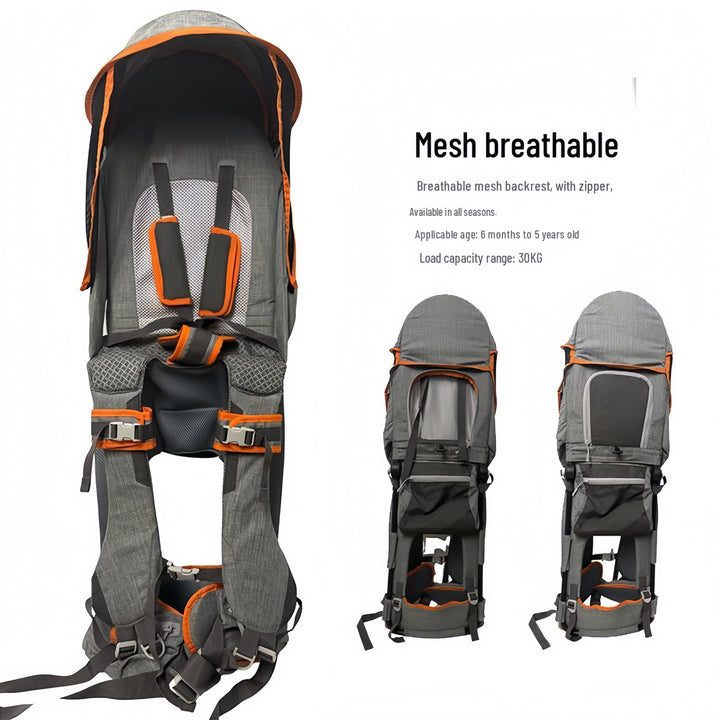 👨‍👩‍👧Outdoor Shoulder Child Carrier with Supportive Seat