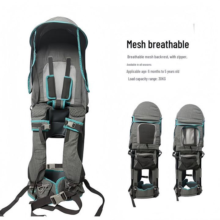 👨‍👩‍👧Outdoor Shoulder Child Carrier with Supportive Seat
