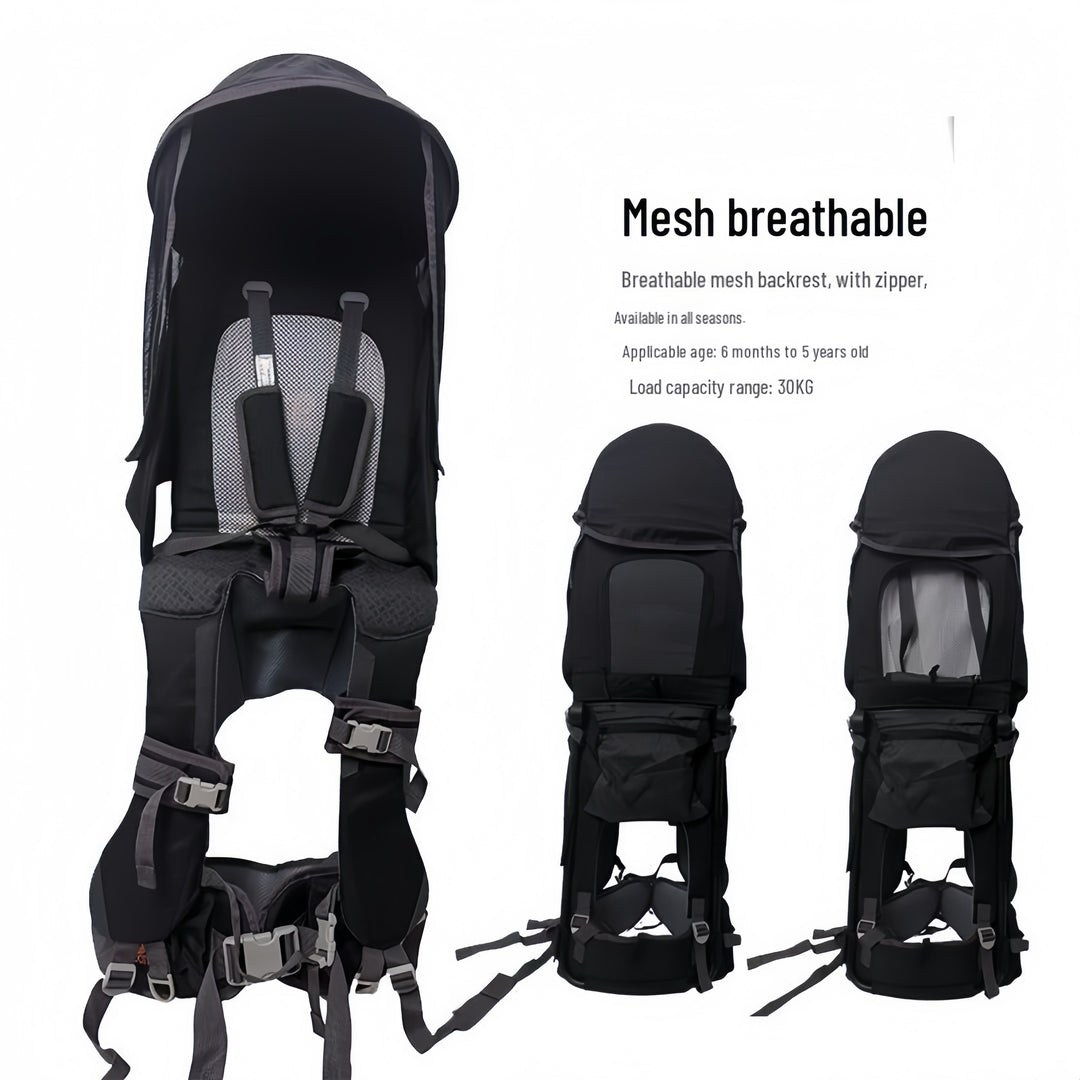 👨‍👩‍👧Outdoor Shoulder Child Carrier with Supportive Seat