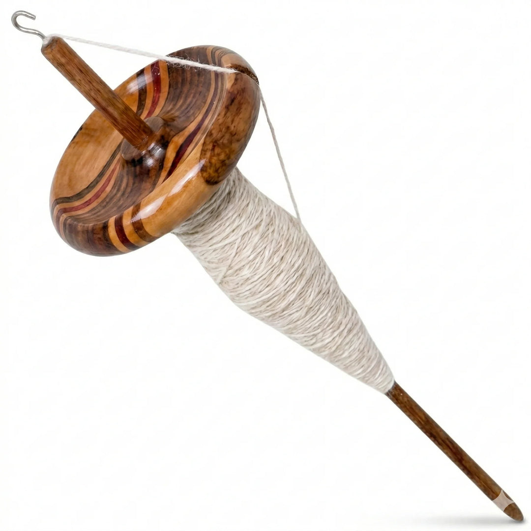 Wooden Drop Spindle for Hand Spinning