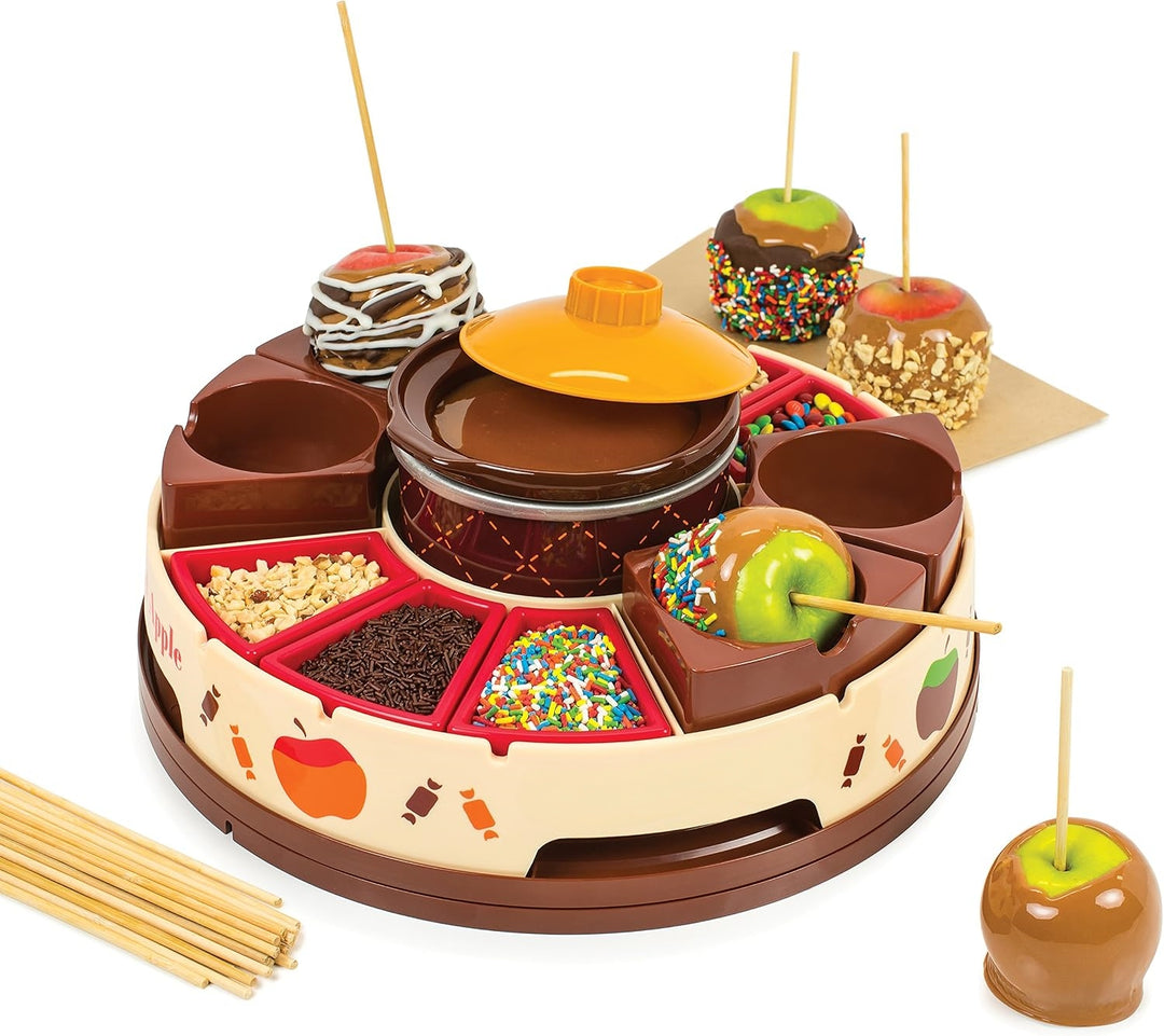 🍎🍫 Caramel & Chocolate Apple Dipping Party Set