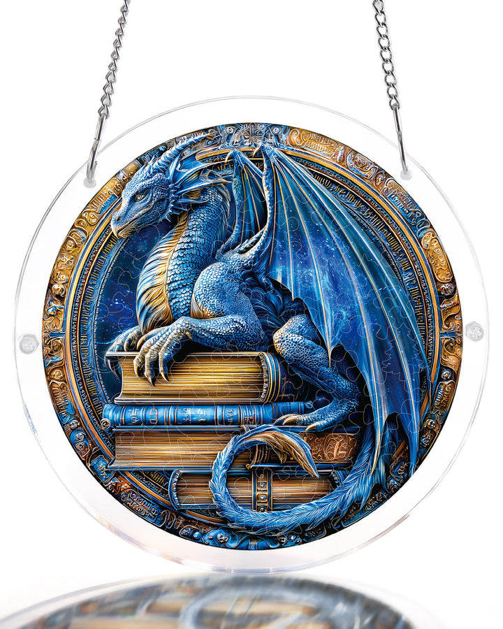 Dragon Realm Library Light Suncatcher-Acrylic Window Art