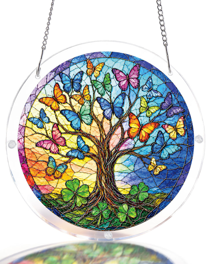 Butterfly Dream Tree Light Suncatcher-Acrylic Window Art