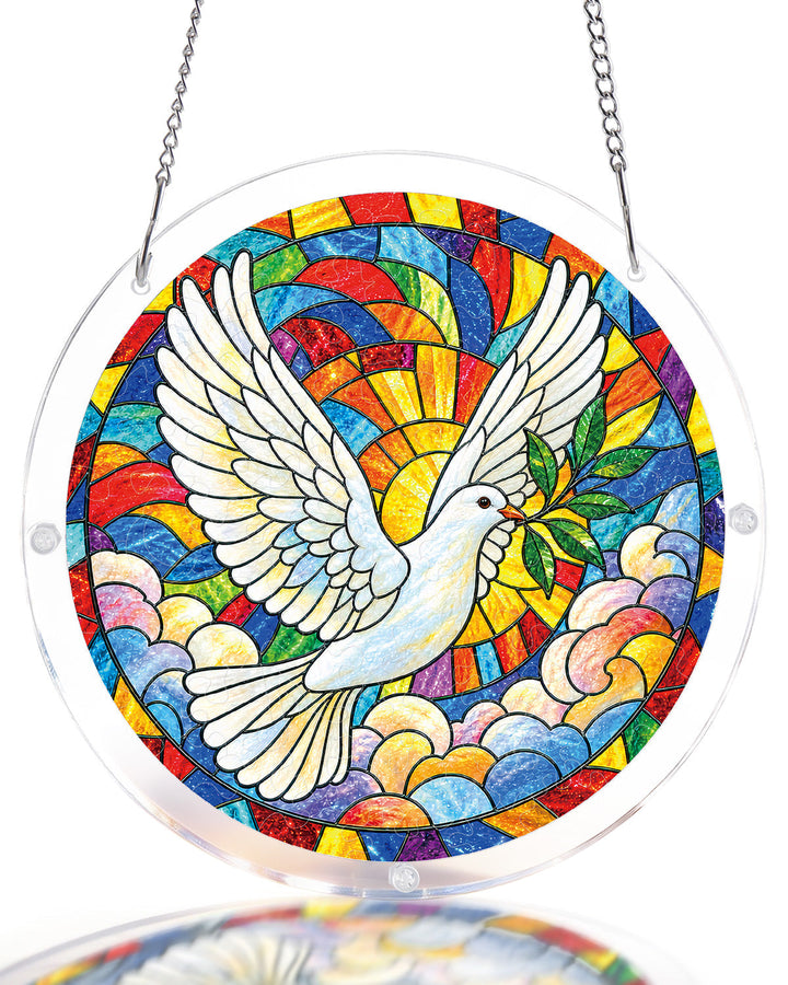 Dove of Dawn Light Suncatcher-Acrylic Window Art