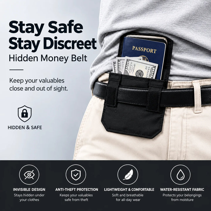 Hidden Travel Money Belt