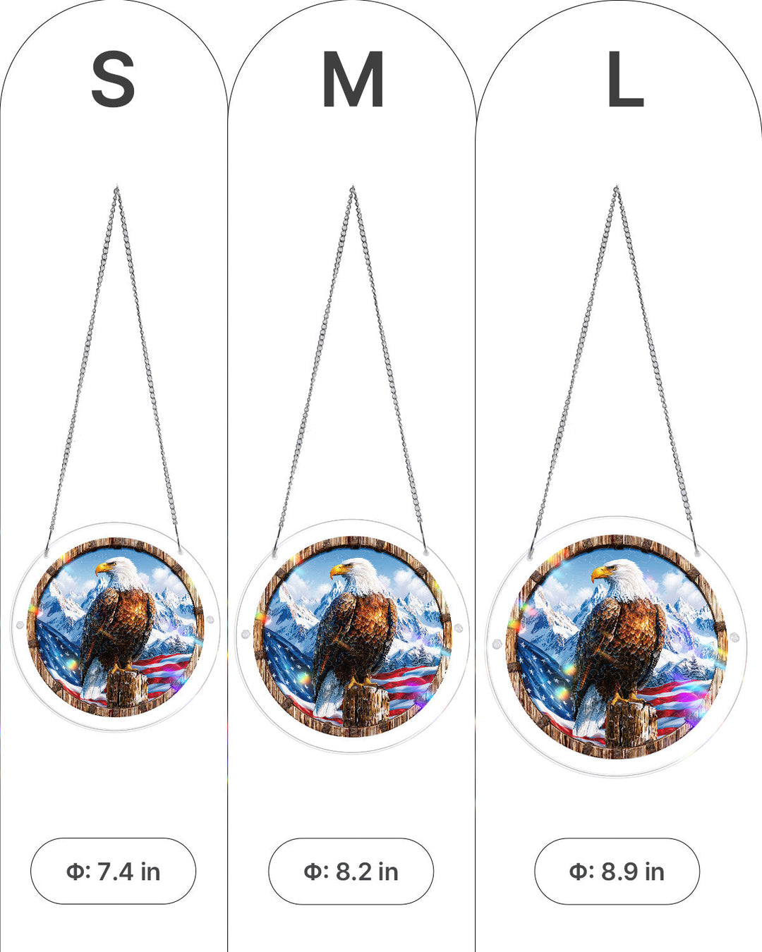 Wings of Freedom Light Suncatcher-Acrylic Window Art