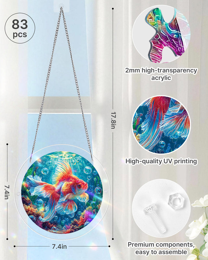 Starflame Goldfish Light Suncatcher-Acrylic Window Art