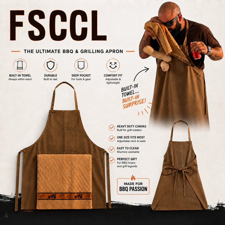 🤣The Ultimate Prank Apron for Men – Hidden Surprise Pocket Cooking Apron