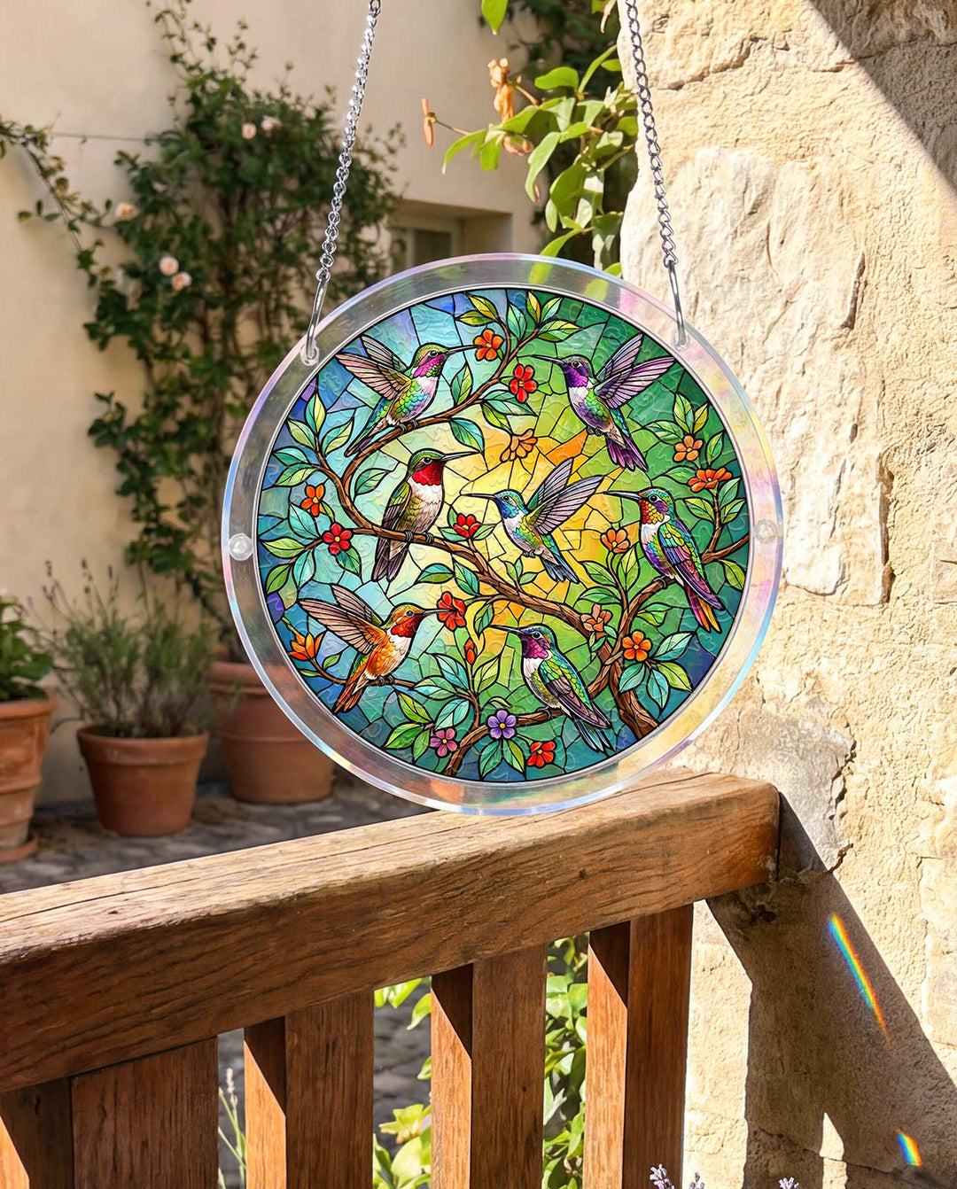 Acrylic Jigsaw Puzzle Suncatcher - Emerald Forest Prism