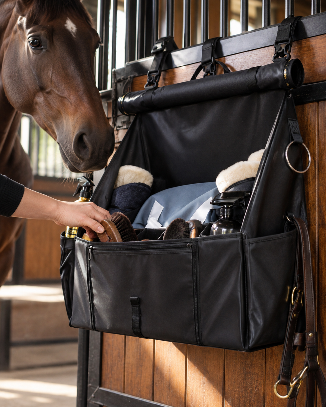 Equestrian Hanging Grooming Organizer Bag