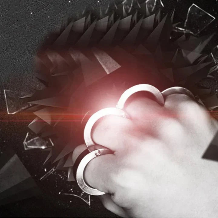Stainless Steel Fidget Ring – Compact Handheld Stress Relief Toy