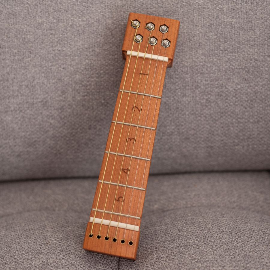 Guitar Chord Trainer – 5 Fret Practice Neck with Real Steel Strings
