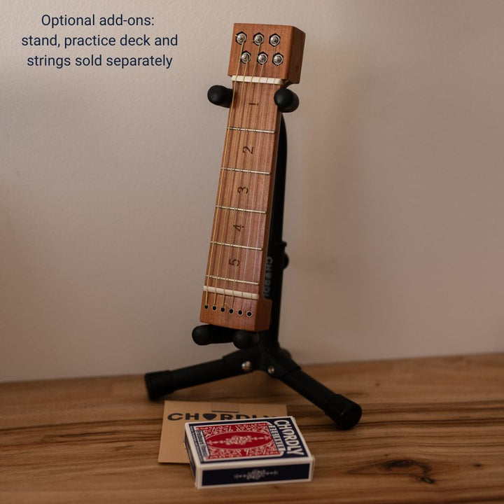 Guitar Chord Trainer – 5 Fret Practice Neck with Real Steel Strings