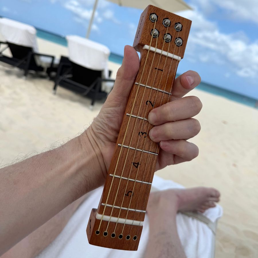 Guitar Chord Trainer – 5 Fret Practice Neck with Real Steel Strings