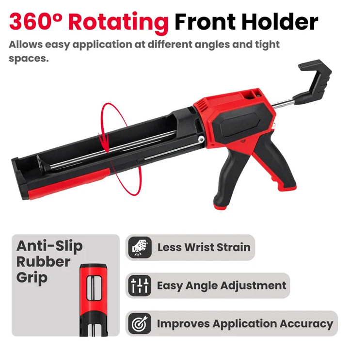 Ultra Heavy-Duty Caulking Gun-High-Thrust Silicone & Sealant Applicator