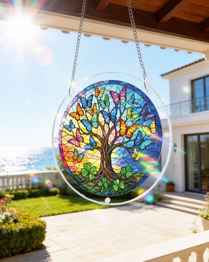 Butterfly Dream Tree Light Suncatcher-Acrylic Window Art