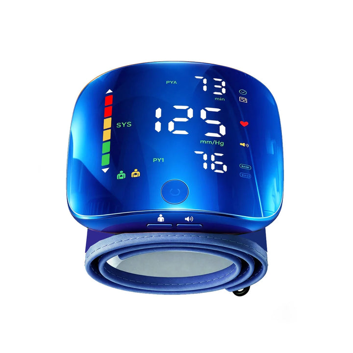 Smart Wrist Blood Pressure Monitor – Portable Digital BP & Pulse Tracker for Easy Home Health Monitoring