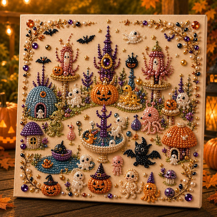 🔥Last Day 49% OFF - 🎃Halloween Theme Pearl Art DIY Kit 👻