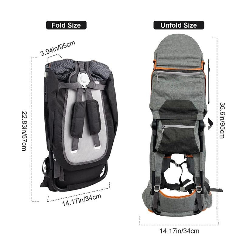 👨‍👩‍👧Outdoor Shoulder Child Carrier with Supportive Seat