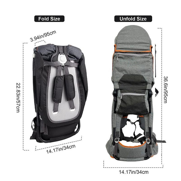 👨‍👩‍👧Outdoor Shoulder Child Carrier with Supportive Seat