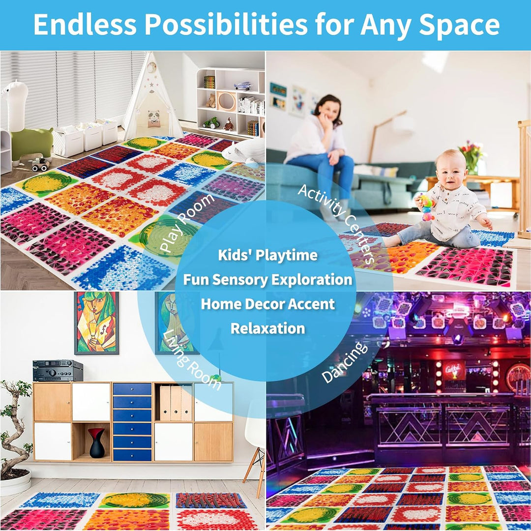 🌈 Interactive Liquid Sensory Floor Tiles