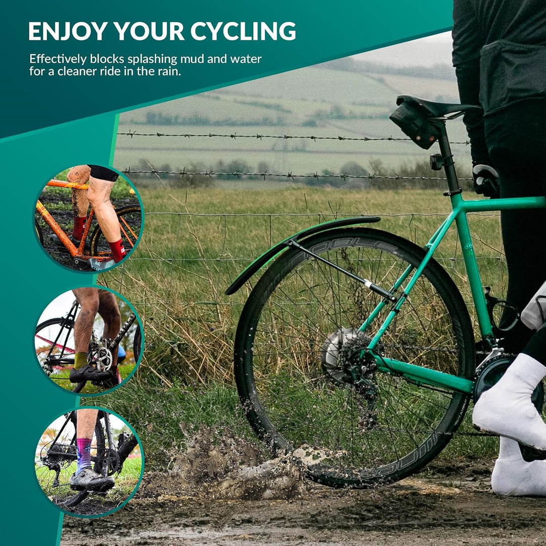 Adjustable Bike Fenders – Lightweight Front & Rear Mudguards