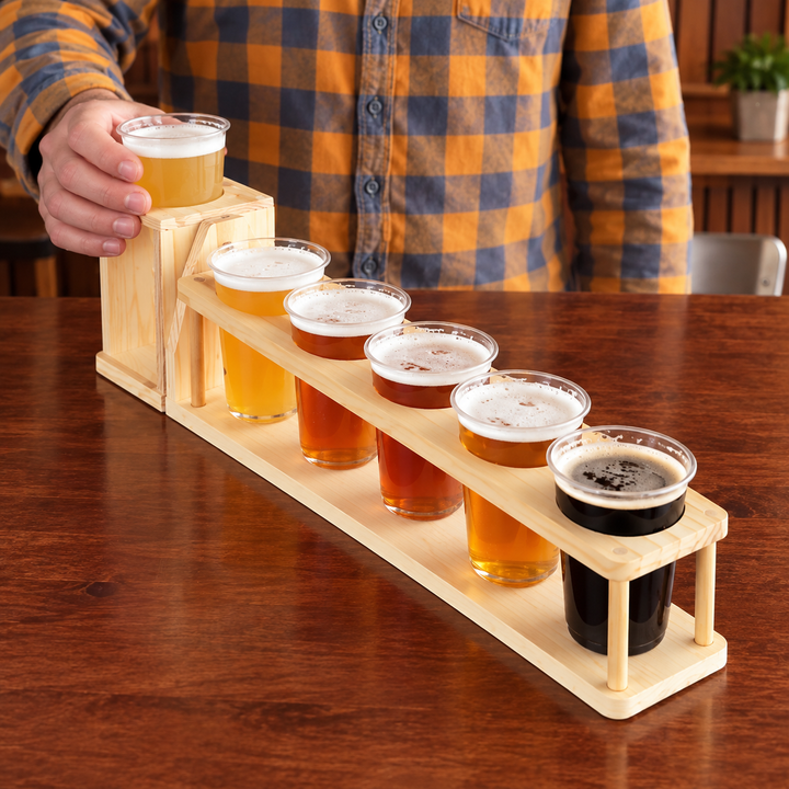 🍻Wooden Beer Flight Tasting Stand