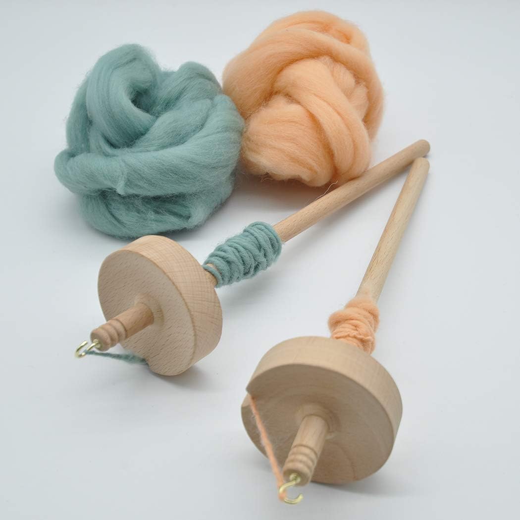Wooden Drop Spindle for Hand Spinning