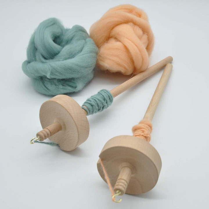 Wooden Drop Spindle for Hand Spinning