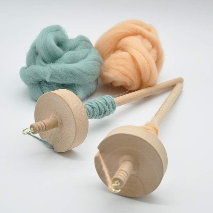 Wooden Drop Spindle for Hand Spinning