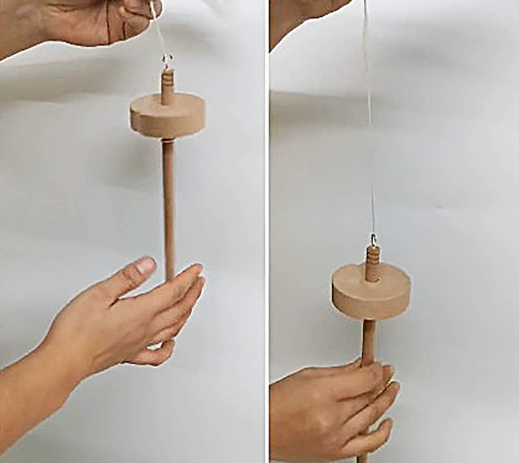 Wooden Drop Spindle for Hand Spinning
