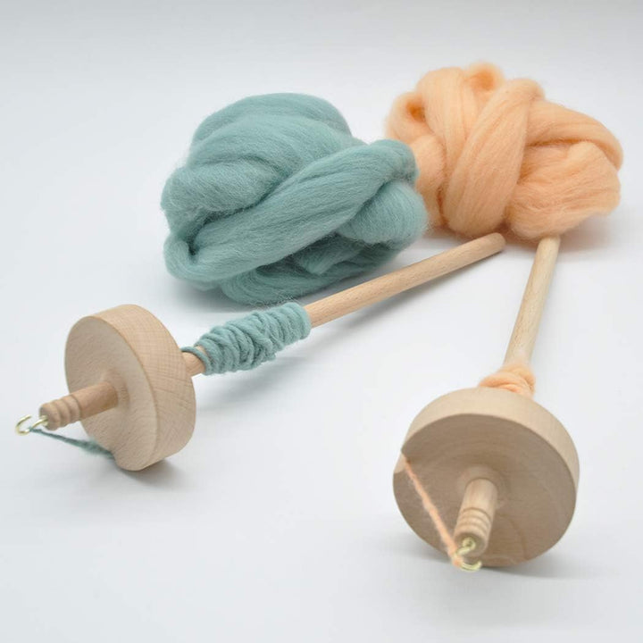 Wooden Drop Spindle for Hand Spinning