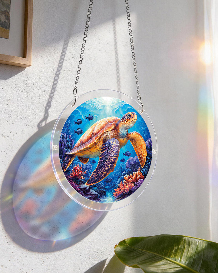 Starsea Turtle Light Suncatcher-Acrylic Window Art