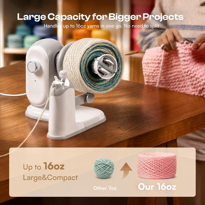 Electric Yarn Winder for Knitting & Crochet