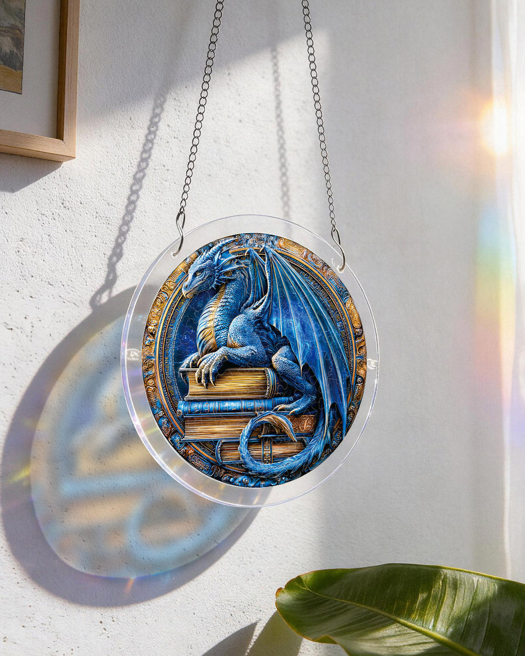 Dragon Realm Library Light Suncatcher-Acrylic Window Art