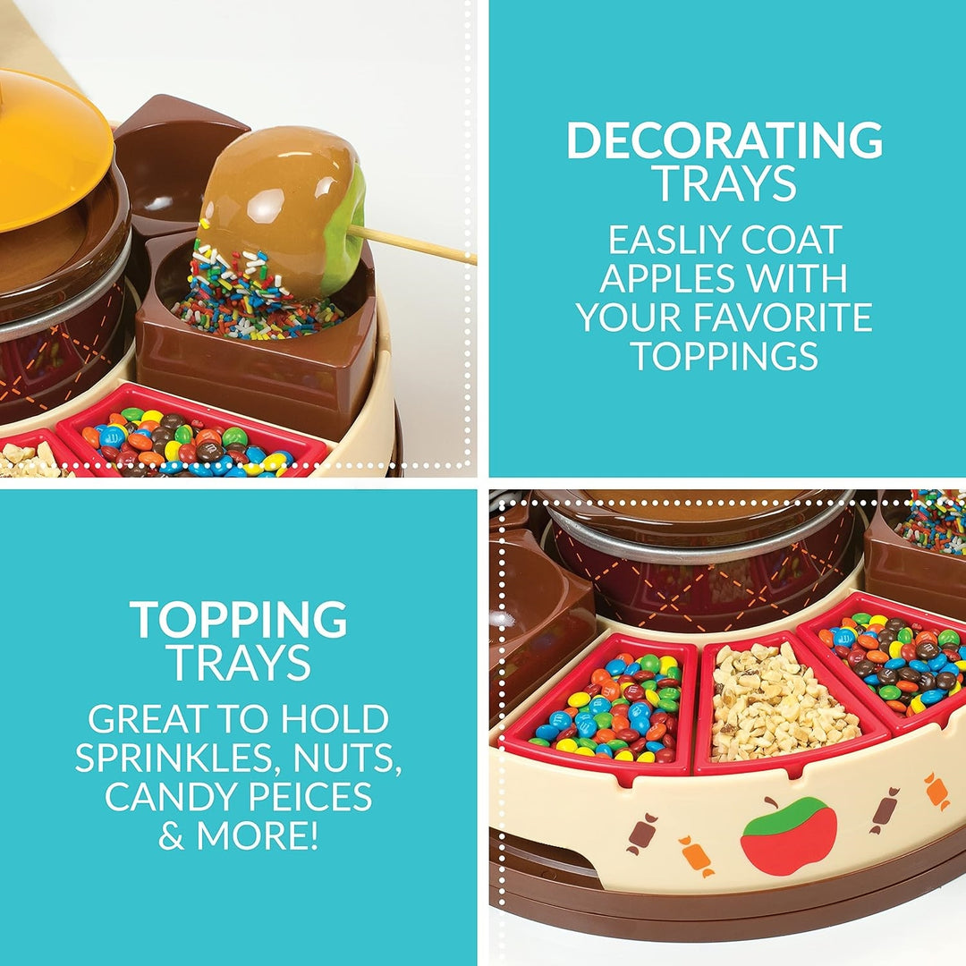 🍎🍫 Caramel & Chocolate Apple Dipping Party Set