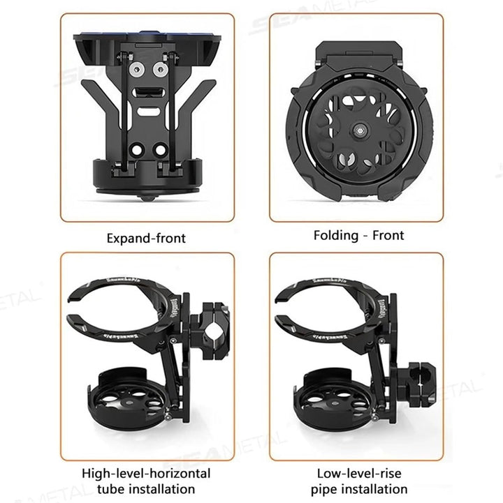 Foldable Bike & Motorcycle Handlebar Cup Holder