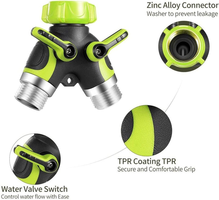 Dual-Outlet Faucet Splitter – 2-Way Water Flow Control Valve