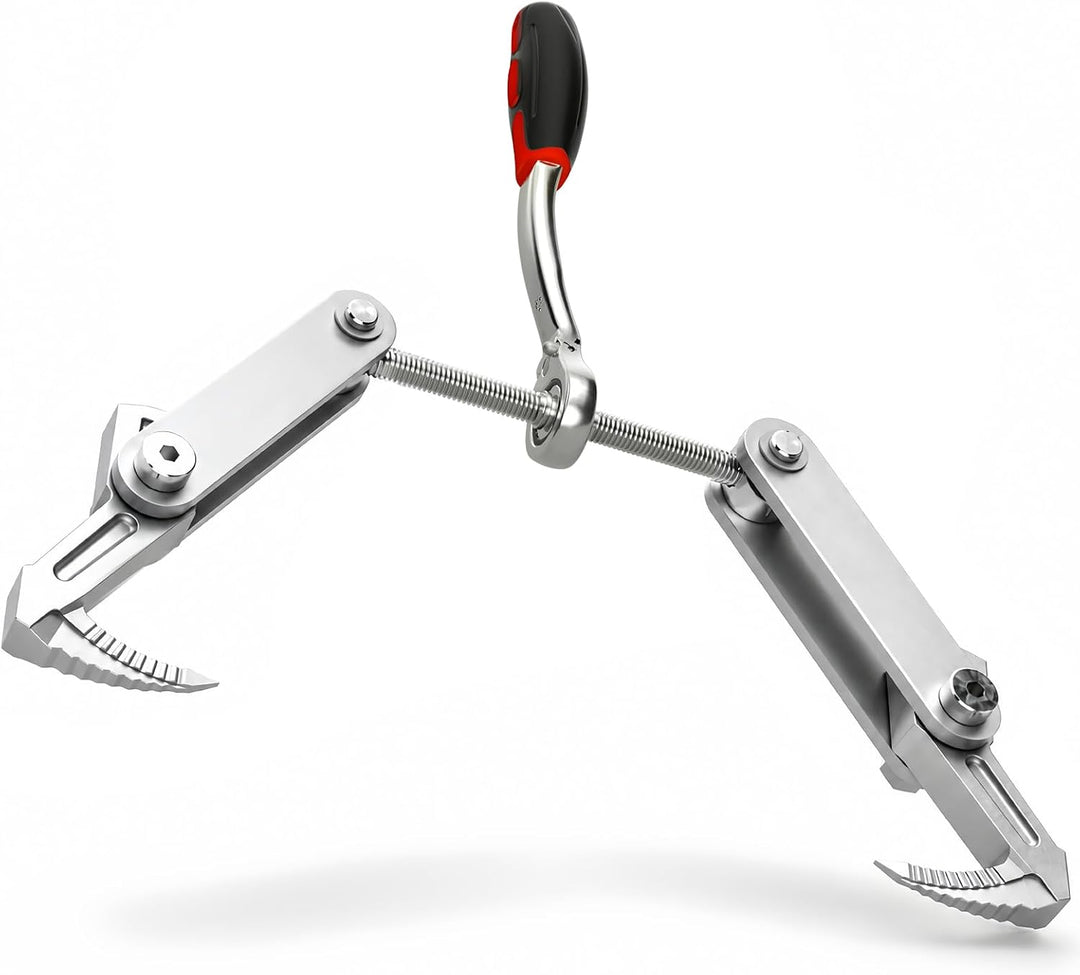 Beam Puller Tool, 4.53 in Ratchet Wall Puller, Galvanized