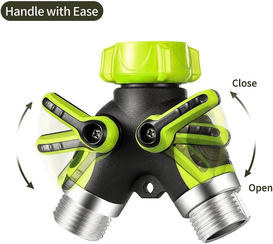 Dual-Outlet Faucet Splitter – 2-Way Water Flow Control Valve