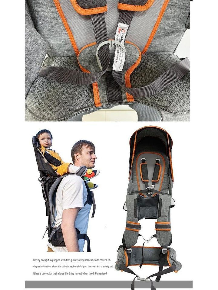👨‍👩‍👧Outdoor Shoulder Child Carrier with Supportive Seat