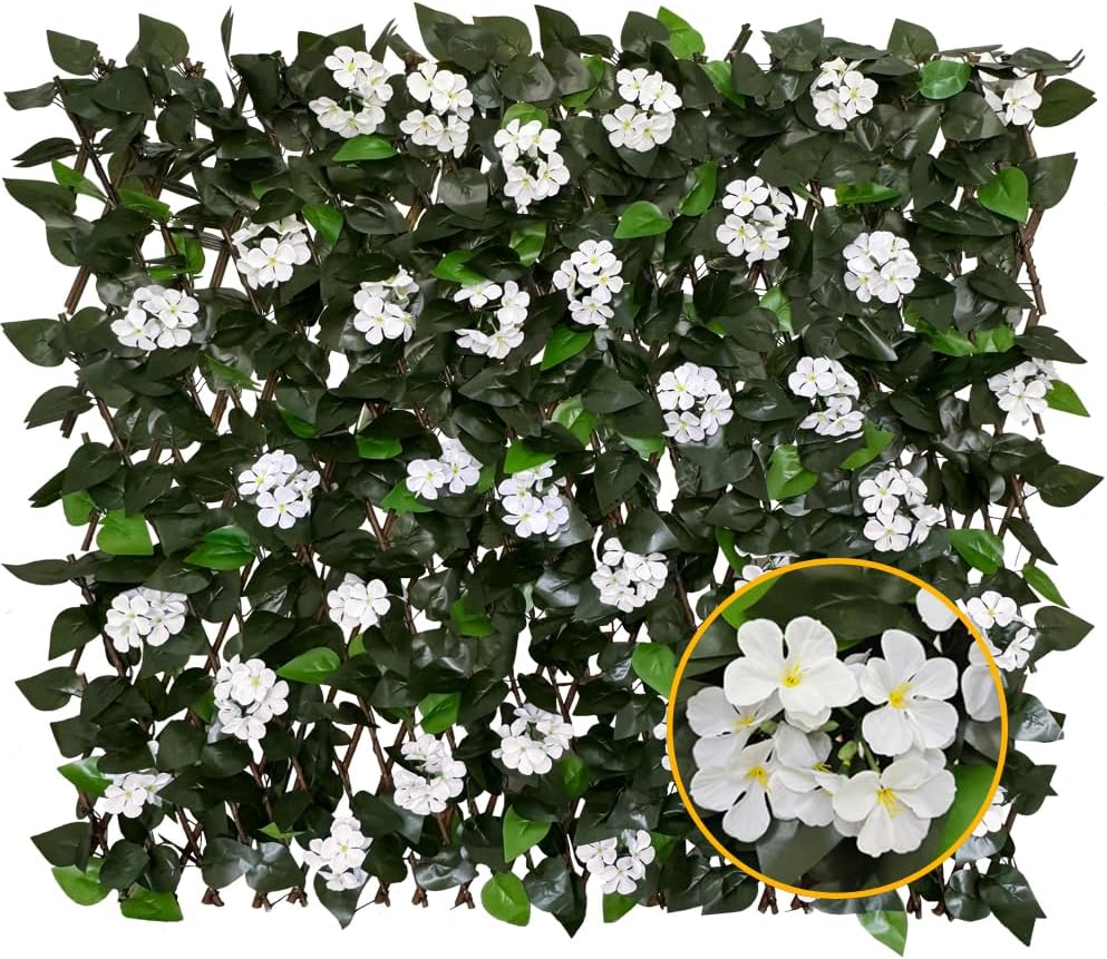 Expandable Artificial Ivy Privacy Fence 🌿 Create a Natural Green Wall for Garden, Patio & Balcony Decoration
