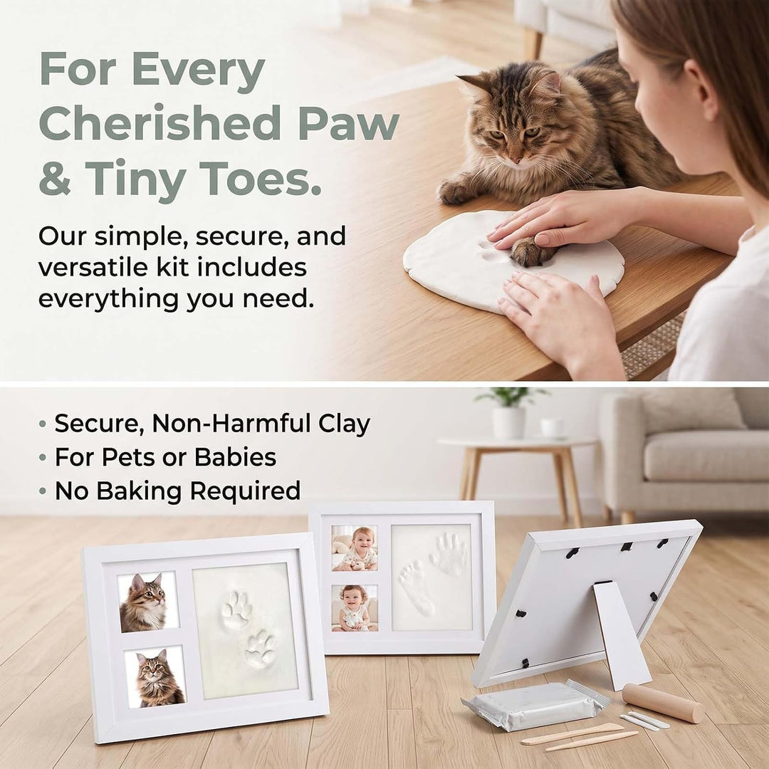 🐾👶DIY Hand & Paw Print Keepsake Frame