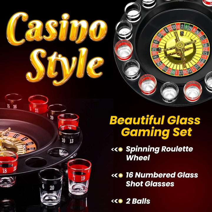 Glass Roulette Party Game Set