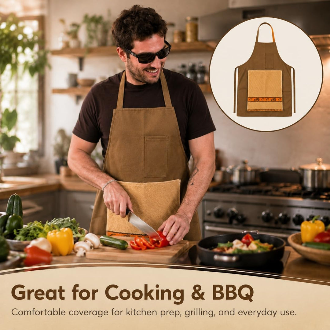 🤣The Ultimate Prank Apron for Men – Hidden Surprise Pocket Cooking Apron